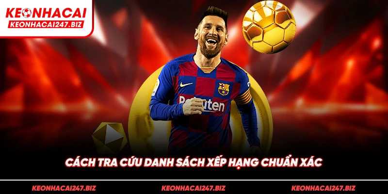 Cách tra cứu danh sách xếp hạng chuẩn xác