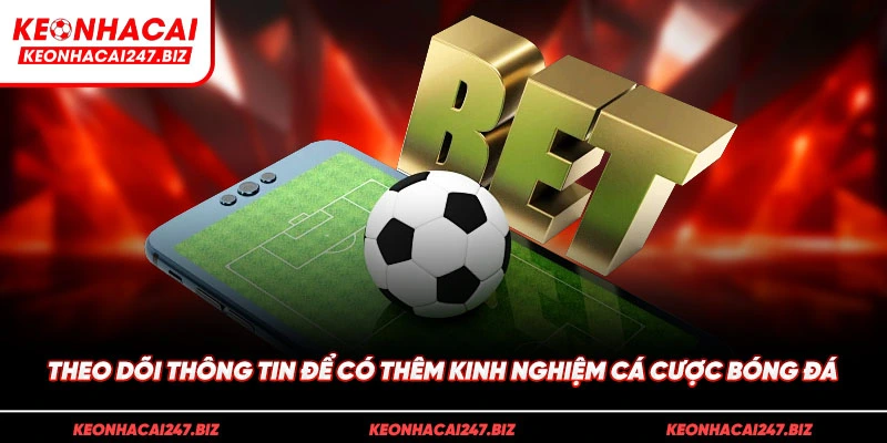 Theo dõi thông tin để có thêm kinh nghiệm cá cược bóng đá
